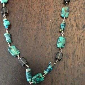 Silpada Turquoise Smoky Quartz Necklace